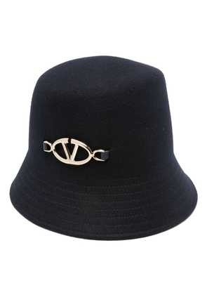 Valentino Garavani VLogo wool bucket hat - Black