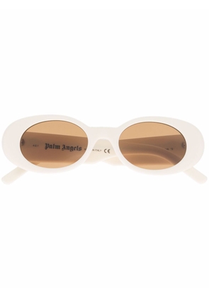 Palm Angels Eyewear spirit oval-frame sunglasses - White