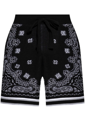 AMIRI Bandana cotton shorts - Black