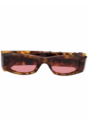 Palm Angels Eyewear rectangle-frame Palm sunglasses - Brown
