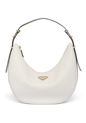 Prada Arqué leather shoulder bag - White