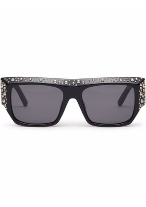 Palm Angels Eyewear Casablanca studded square-frame sunglasses - Grey