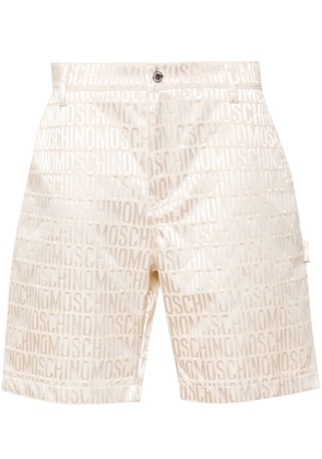 Moschino logo-jacquard shorts - Neutrals