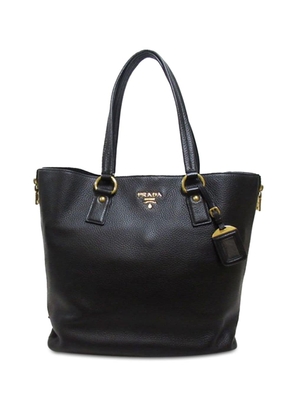 Prada Pre-Owned 2013-2023 Vitello Daino Side Zip tote bag - Black