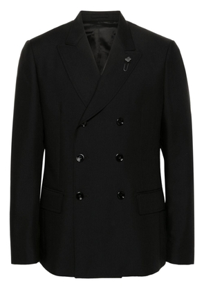 Lardini double-breasted blazer - Black