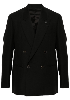Lardini double-breasted blazer - Black