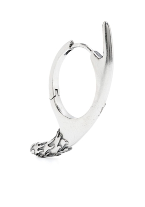 KUSIKOHC thumb handle scissors single earring - Silver