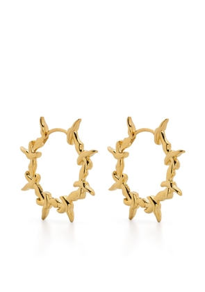 KUSIKOHC Gold Thorn sterling silver earrings
