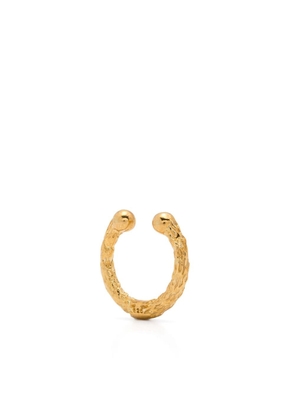 KUSIKOHC small sculpted-hoop earcuff - Gold