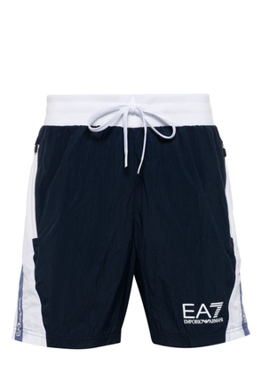 Ea7 Emporio Armani colour-block deck shorts - Blue