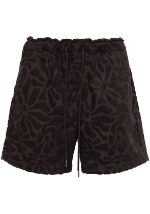 OAS Company Blossom terry-cloth shorts - Brown
