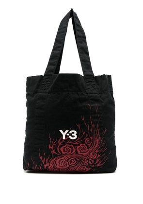 Y-3 graphic-print tote bag - Black