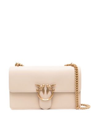 PINKO Love One Simply leather shoulder bag - Neutrals