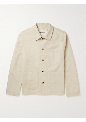 NANUSHKA - Saon Cotton and Linen-Blend Twill Jacket - Men - Neutrals - S