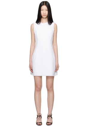 Dolce & Gabbana White Raw Edge Minidress