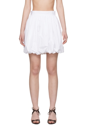 Dolce & Gabbana White Balloon Miniskirt