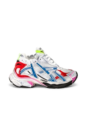 Balenciaga Runner Sneaker in White  Red  Blue  & Pink - Grey. Size 35 (also in ).