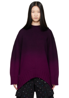 The Attico Purple Gradient Sweater