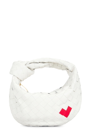 Bottega Veneta Mini Jodie Heart Bag in White - White. Size all.