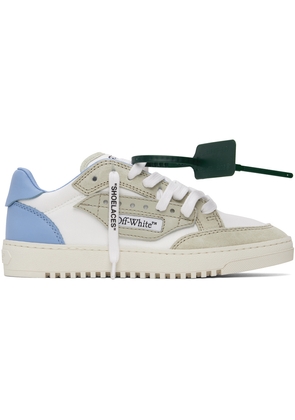 Off-White White & Gray 5.0 Off Court Sneakers