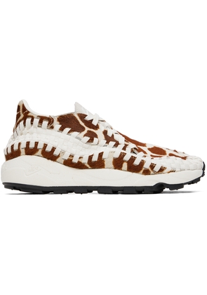 Nike Off-White & Brown Footscape Sneakers