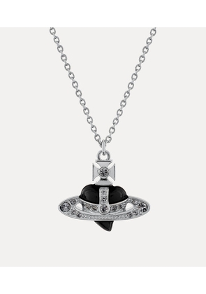 Vivienne Westwood New Diamante Heart Pendant Platinum-black-diamond-crystal-black Platinum-black-diamond-crystal-black Women