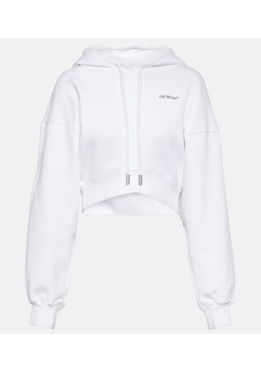 Off-White Printed cropped hoodie