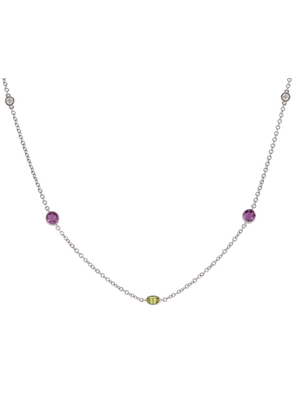 Lo Spazio Jewelry Lo Spazio Yellow, Pink Sapphire and Diamond Necklace