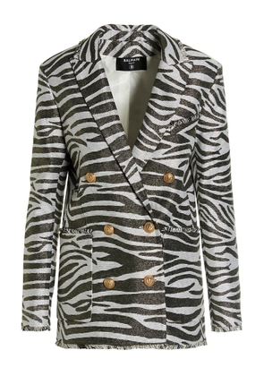 Balmain Zebra Double-breasted Jacket
