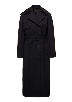 Balenciaga Double-breasted Trench Coat With Belt