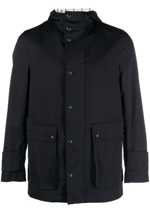 Thom Browne Simplified Snap Front Rain Parka In Nylon Tech