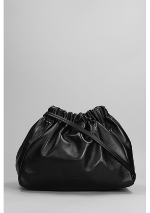 Jil Sander Scruch Sm Shoulder Bag In Black Leather