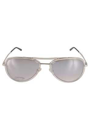 Cartier Eyewear Thick Aviator Sunglasses