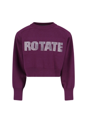 Rotate by Birger Christensen Logo Cropped Sweatshirt