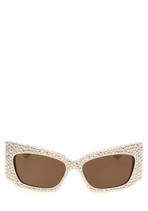 Gucci Geometric Crystal Sunglasses
