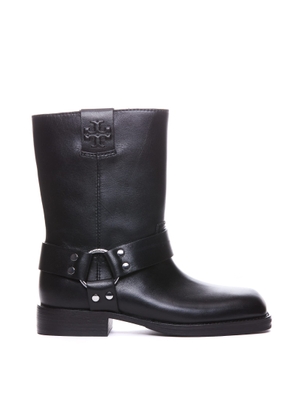 Tory Burch moto Black Leather Boots