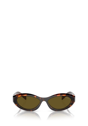 Prada Eyewear Pr 26zs Sage / Honey Tortoise Sunglasses
