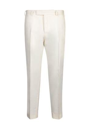 PT Torino Tailored Cut White Trousers