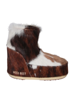 Moon Boot Icon Low No Lace Pony White/brown