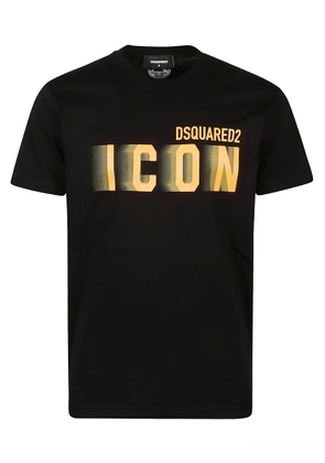Dsquared2 Crewneck T-shirt With Icon Blur Logo Print