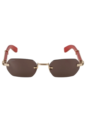 Cartier Eyewear Hexagon Frame-less Sunglasses Sunglasses