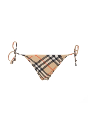 Burberry Check-pattern Side-tied Bikini Briefs