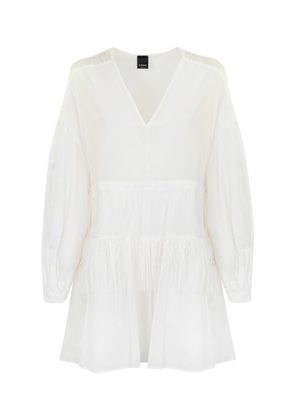 Pinko Muslin Dress With Fringes