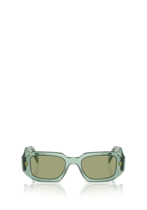 Prada Eyewear Pr 17ws Transparent Sage Sunglasses