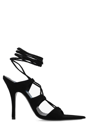 The Attico Renee Lace-up Ankle Strap Sandals