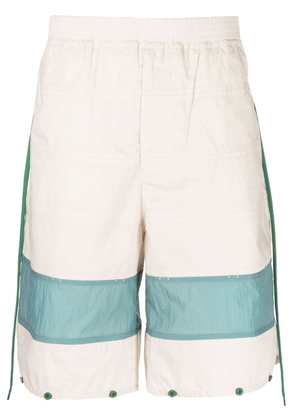 Craig Green two-tone panelled shorts - Neutrals