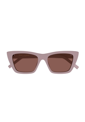 Saint Laurent Eyewear Sl 276 Mica Linea New Wave 058 Pink Sunglasses