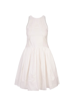 Jil Sander White Mini Sleeveless Dress