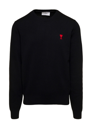 Ami Alexandre Mattiussi Mans Black Cotton Sweatshirt With Logo