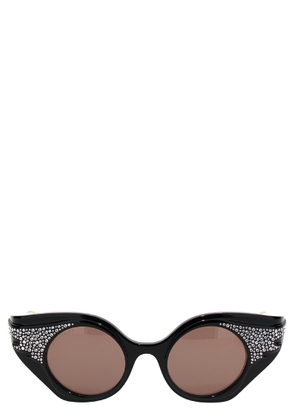 Gucci Cat Eye Sequin Sunglasses.